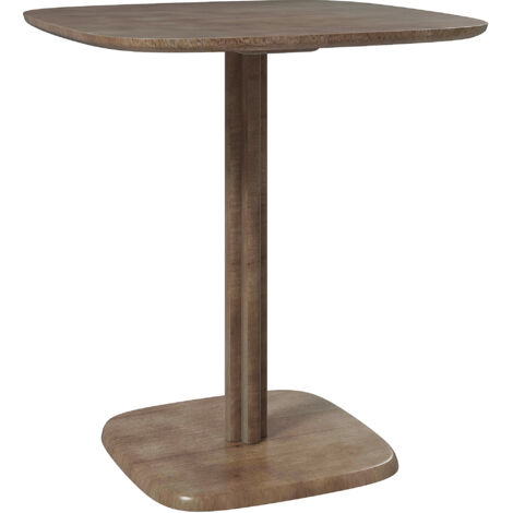 Table à manger design NOREY bois d’hévéa foncé (1/5)