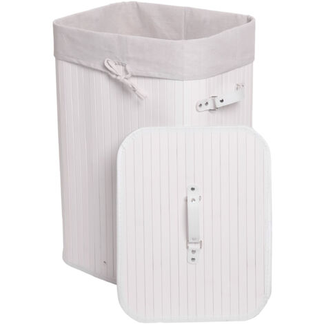 Panieràlinge HWC-C21, Laundry Bacàlinge Collecteur de linge Bacàlinge, bambou 61x43x32cm 7 (1/5)