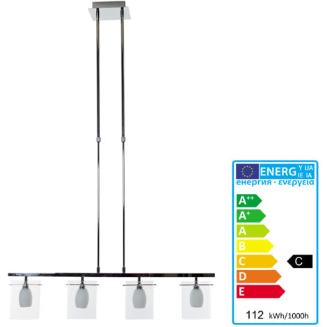 Lampe suspension, HW113, 4 flammes (1/5)