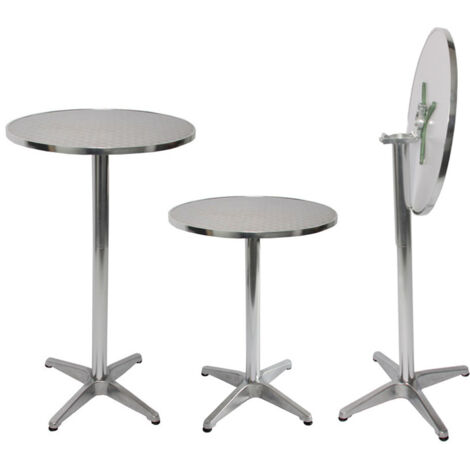 Table de bar + table bistro en aluminium, hauteur réglable 70-110cm, Øsoit60cm Modèle de base (1/5)