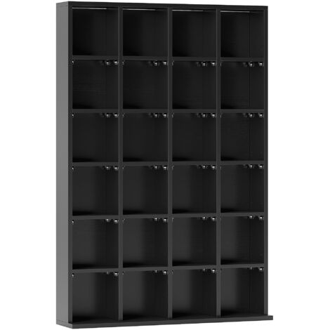 Etagère 24 compartiments ajustables PICASS noire (1/5)