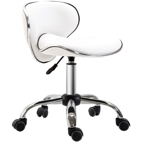 Tabouret à roulettes professionnel TRITON blanc (1/5)