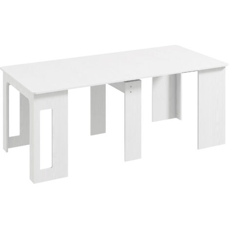 Table console extensible 6 personnes GRETEL blanche (1/5)