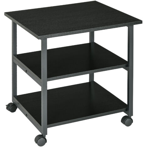 Desserte de rangement support d’imprimante NERON noir