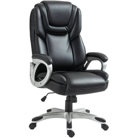 Chaise de bureau direction bascule RICCARDO noire (1/5)