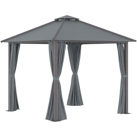 Pavillon de jardin ELIOS gris (1/5)
