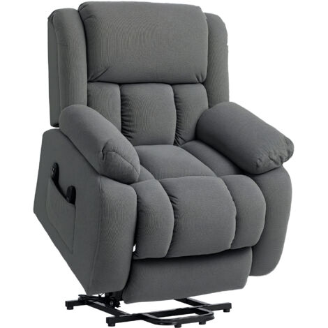Fauteuil releveur massant chauffant LORENZO gris (1/5)