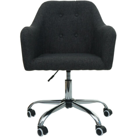 Chaise de bureau HWC-L92, chaise pivotante chaise de bureau chaise d'ordinateur fauteuil de bureau chaise, avec accoudoi (1/5)