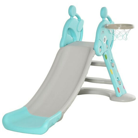 Toboggan enfant PONY bleu et gris (1/5)