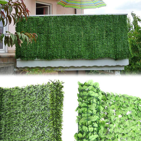 Mendler – Brise vue haie artificielle sapin 300x150cm – Résistante aux intempéries – Flexible pour balcon et terrasse – Installation facile