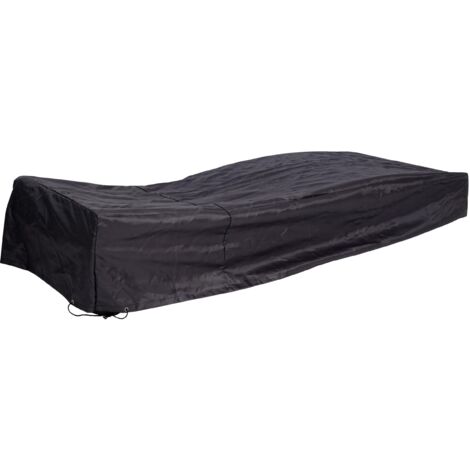 HWC-J41, housse bâche de protection, meubles de jardin, chaise longue, 40x200x85cm, anthracite (1/5)