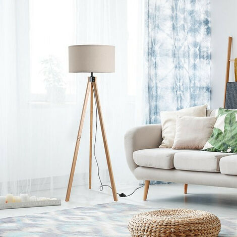 Lampadaire trépied TRIPOD beige