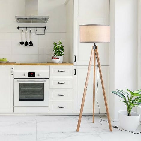 Lampadaire trépied TRIPOD beige