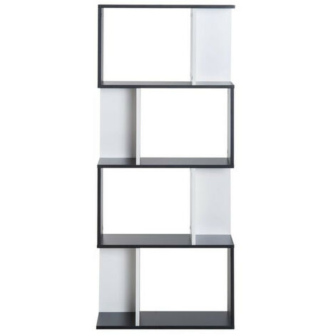 Etagère contemporaine ADAM Noire et blanche (1/5)