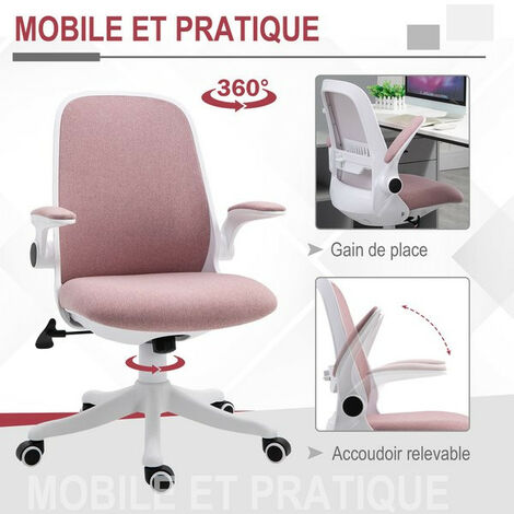 Chaise De Bureau Design Karla Rose - Chaise - Fauteuil bureau BUT