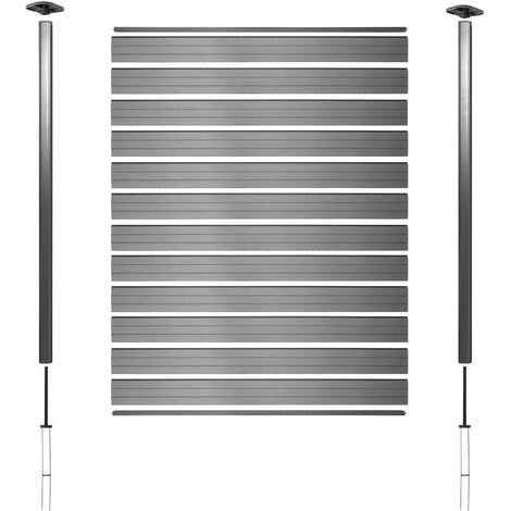 Panneau clôture grillage rigide H1,90m RAL 7016