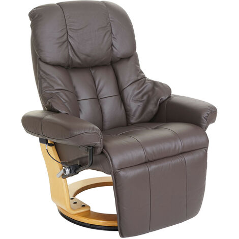 S*MAX Fauteuil de télévision électrique réglable avec aide au lever - En cuir synthétique de qualité supérieure - Fonction allongée - Alimenté par le moteur OKIN - Poches latérales - Port de