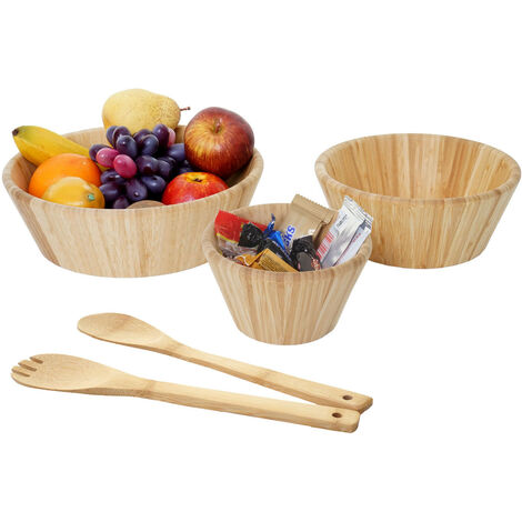 OMADA Design Set De 3 Bols De Cuisine 1,5 Litre - Saladier Plastique Coloré Incassable Fabriqué En Italie