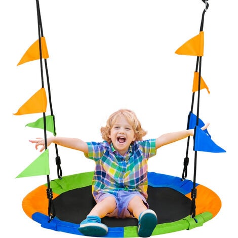 Balançoire Nid D’Oiseau, Balançoire Extérieure 100CM Charge Maximale