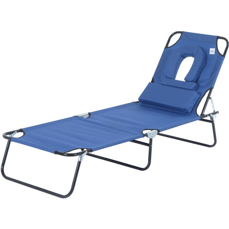 Transat table de massage MOUNIA bleu (1/5)
