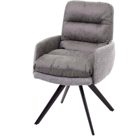 Lot De 6 Chaises Pivotantes MCW-G66 - Crème Avec Accoudoirs - Modernes