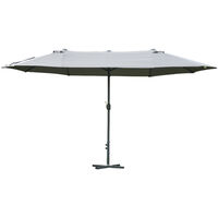 Grand parasol XXL 4,60m AMERIGO gris