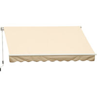 Store banne rétractable manuel 4m FRANCESCO beige