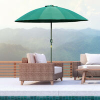 Parasol rond inclinable VALENTINA vert
