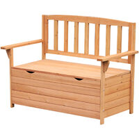 Banc coffre de jardin GUSTAVE bois