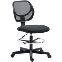 Chaise haute de bureau STORMY noire