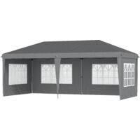 Tonnelle de jardin pliante LILIAN grise