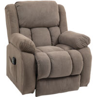 Fauteuil releveur massant inclinable DONATELLA marron