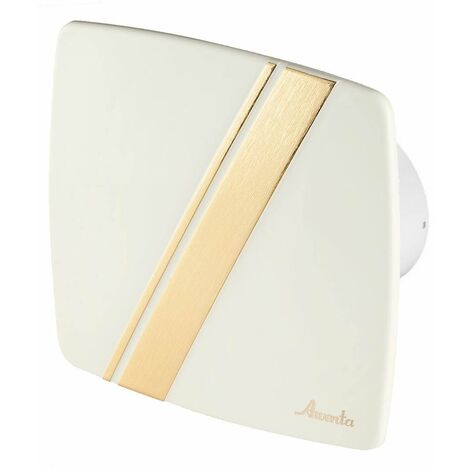 100mm Timer LINEA Entlüfter Ecru ABS Frontplatte Wanddeckenlüftung