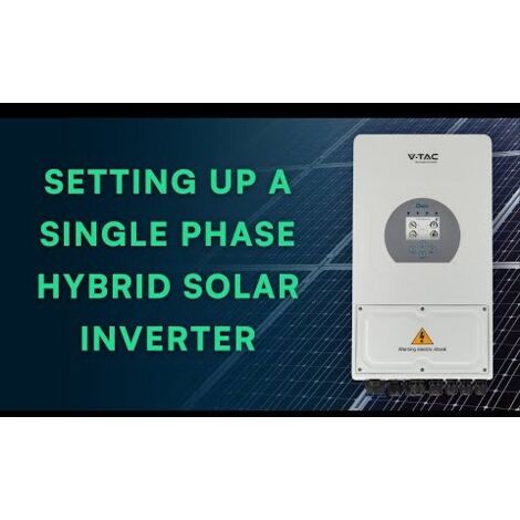 V-TAC Inverter Monofase Ibrido 6kW WiFi e TA inclusi Garanzia 10 Anni IP65