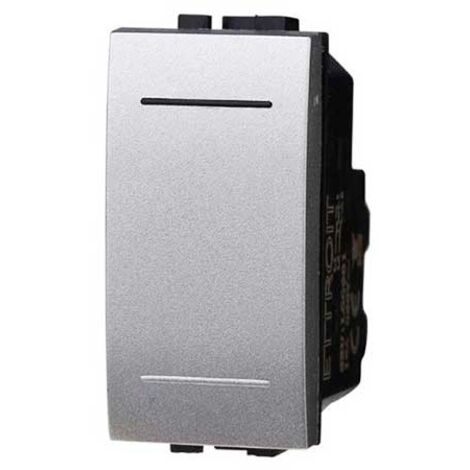 Interruttore unipolare 1P 16A compatibile Bticino Livinglight colore tech (1/2)