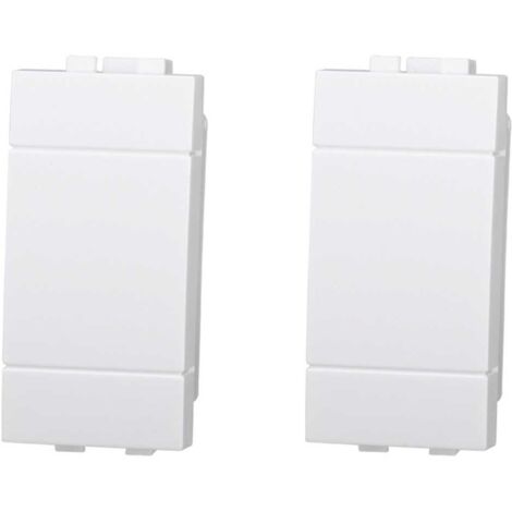 Ettroit Serie Space falso Polo Tappo Bianco Compatibile Bticino Living Light LB0100