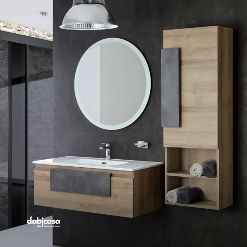 MOBILE BAGNO URBAN COLORE RIVIERA 100 CM 1 CASSETTO