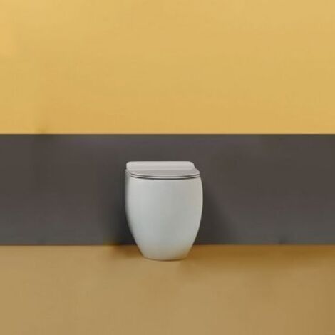 Vaso wc norim filomuro a pavimento flo scarico universale 52x36xh.43 cm bianco