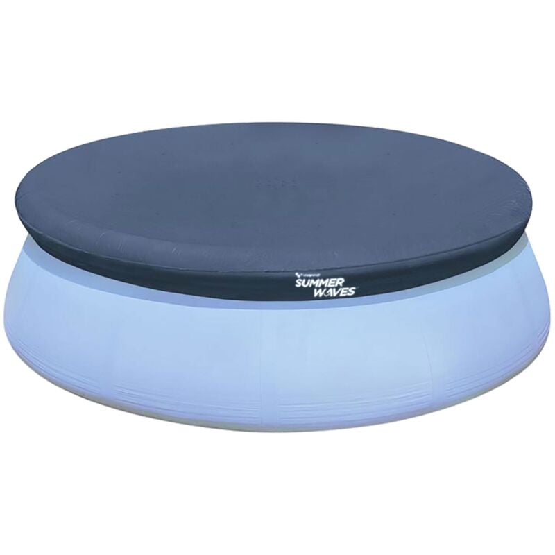 Bâche pour piscine ronde autostable Summer Waves Ø 3,05m
