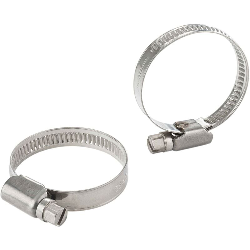 Collier d’échappement en inox. Diamètre pour serrage 29, 33, 40, 45, 48, 50  ou 52 mm