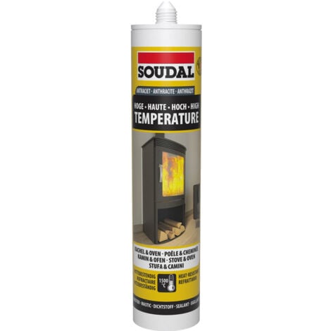 Mastic colle réfractaire C 1500 coloris noir cartouche de 310 ml - Le Temps  des Travaux