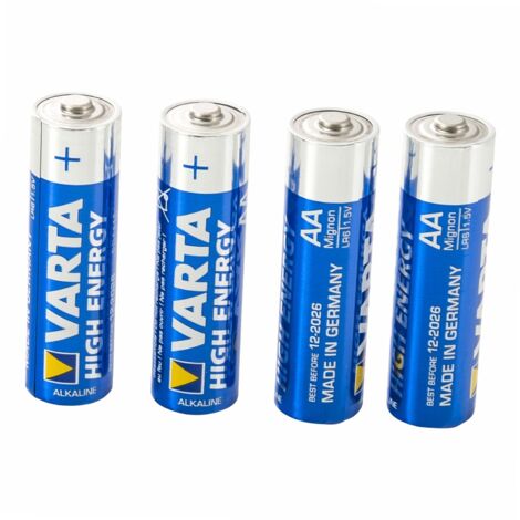 Pile alcaline LR03 - AAA - 1,5V - Longlife Power - Blister de 4 piles - 4903 - Varta