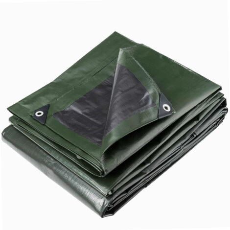 Werka Pro – Bâche de protection ultra lourde 240 g/m² – Imperméable et imputrescible – 5 x 8 m – Œillets tous les 50 cm pour maintien sécurisé
