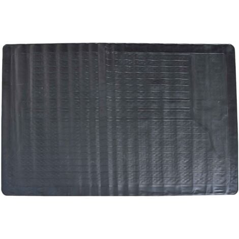 Accessoire Tapis de coffre Voiture en PVC noir 80x120cm