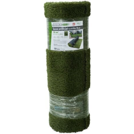 Gazon synthétique 3cm d'épaisseur WERKA PRO 1 x 10m soit 10m²