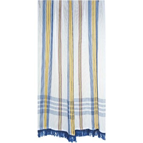 Rideau marseillais tissé Bleu (225 x 140 cm)
