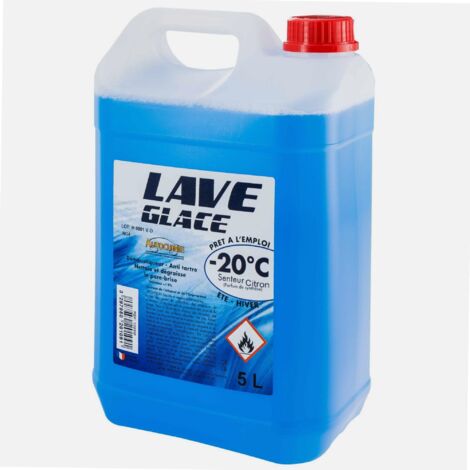 Lave-glace 5L spécial hiver – Protection jusqu'à -20°C – Formulation sans méthanol – Prêt à l'emploi pour pare-brises – Peraline