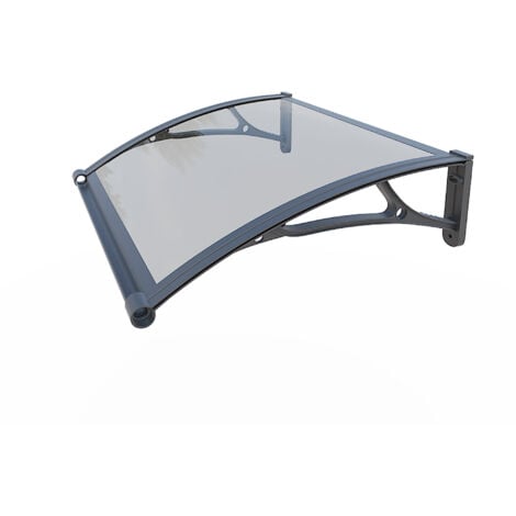 Marquise aluminium et polycarbonate WERKA PRO 80 x 120 cm