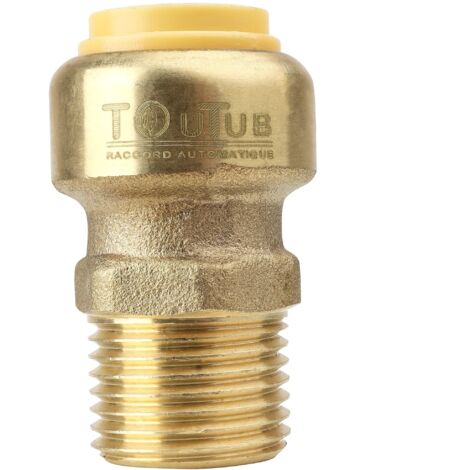 Raccord Toutub laiton union mâle, 20X27 Ø16 - BOUTTÉ