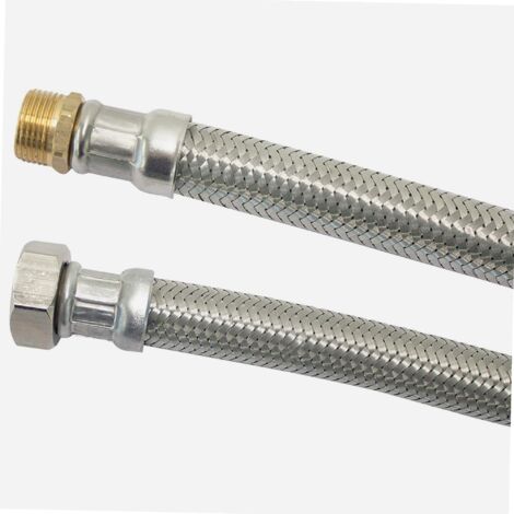 Flexible MÂLE-FEMELLE 15 cm BOUTTÉ Ø8 mm avec filetage MÂLE-FEMELLE de 15x21 mm